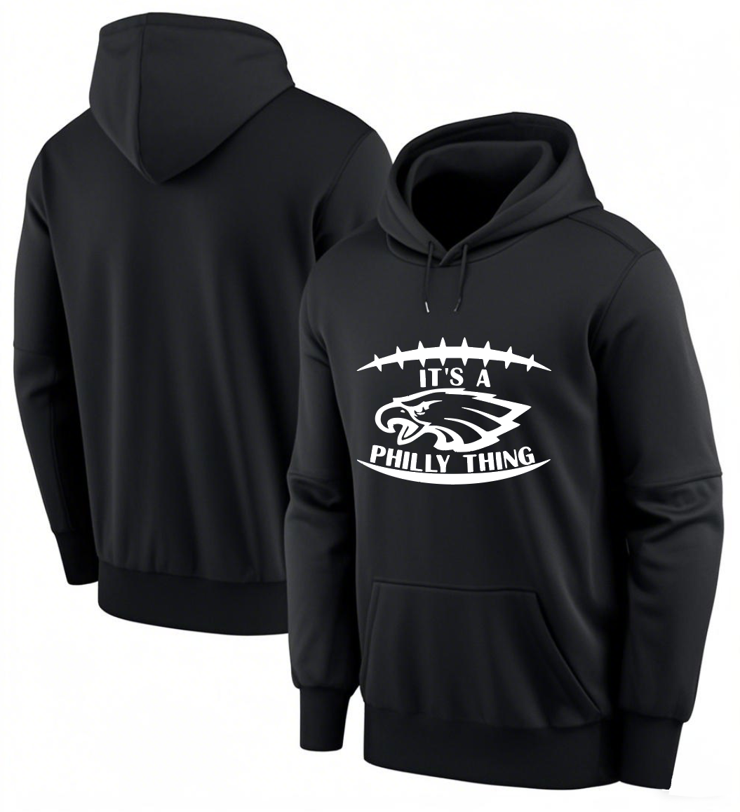 Men 2025 Philadelphia Eagles black hoodie style 5->philadelphia eagles->NFL Jersey